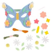 Flower Embroidery Butterfly Mask