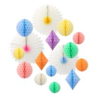 Pastel Honeycomb Decoration Kit