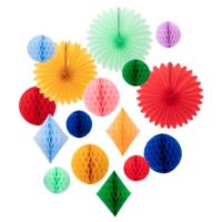 Rainbow Honeycomb Decoration Kit