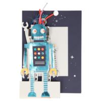 Robot Concertina Card