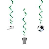 3D Soccer Football Hanging Swirl Party