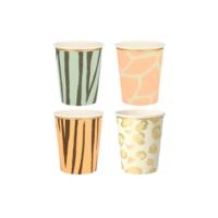 Safari Animal Print Cups