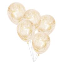 Gold Angel Hair Confetti Balloons