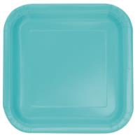 Terrific Teal Plate Square plate