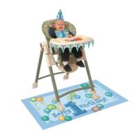 1st Birthday - Blue High Chair Kit