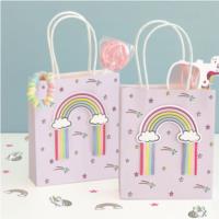 Unicorn Favour bags with rainbow tassel