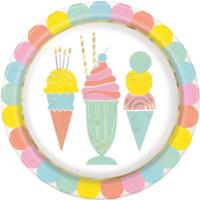 Pastel Ice Cream Plates