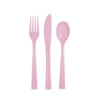 18 ASSORTED CUTLERY LOVELY PINK