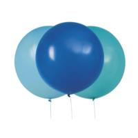 Big Latex Teal & Blue Balloons