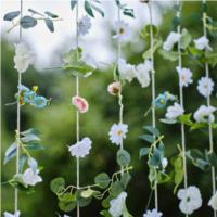 Hanging Flower Curtain Party Backdrop