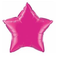 MAGENTA STAR FOIL BALLOON 20