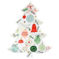 Festive Pattern Tree Plates