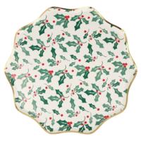 Holly Pattern Dinner Plates