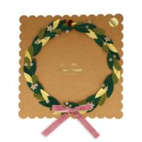 Paper Leaf & Star Wreath