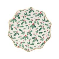 Holly Pattern Side Plates
