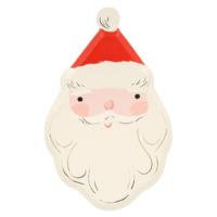 Jolly Christmas Santa Plates