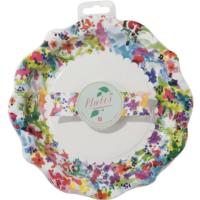 Floral Fiesta Large Colourful  Plates - 12 pack