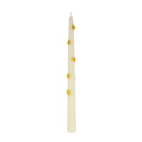 Gold Star Taper Candle