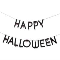 Happy Halloween Bunting Black