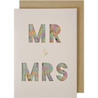 Mr & Mrs Confetti Shaker Greeting Card
