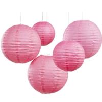 Fuchsia Paper Lantern Decorations