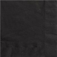 20 Midnight Black Lunch Napkin