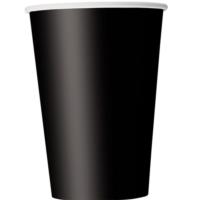 14 Midnight Black Cups 9Oz