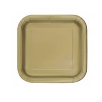 14 Gold Square Plates 9