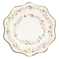 Elegant Floral Dinner Plates