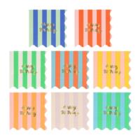 Stripe Happy Birthday Small Napkins