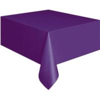 Deep Purple Plastic Table Cover