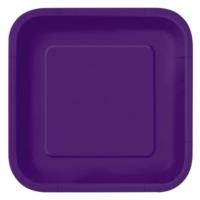 Deep Purple Square Plate 7