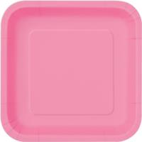 Hot Pink Square Plate 9