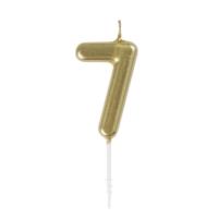 Gold Number Candle 7