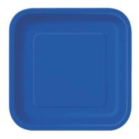 Royal Blue Square Plate 7