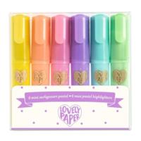 6 Mini Pastel highlighters