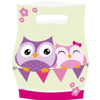 8 Owl Party Bags