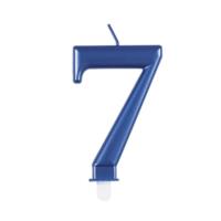 Met Blue Number 7 Birthday Candle