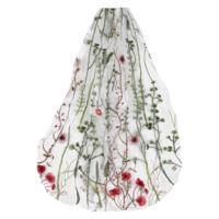 Embroidered Floral Hen Party Veil