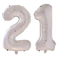 Gold Speckle 21st Birthday Balloons
