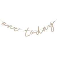 One Today Wooden 1st Birthday Bunting