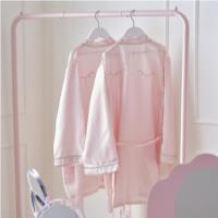 Pink Satin Embroidered Dressing Gown - 9-12yrs