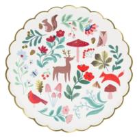 Winter Woodland Dinner Plates