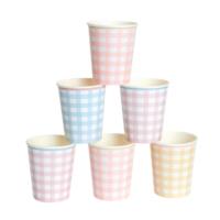 Gingham Cups