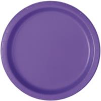 20 NEON PURPLE ROUND PLATE 7
