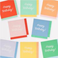 Mixed Happy Birthday Large Napkins