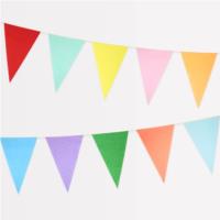 Bright Tissue Flag Garlands