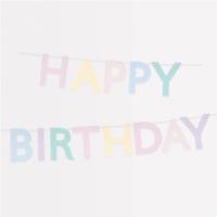Scallop Pastel Happy Birthday Garland