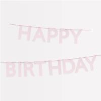 Pink Happy Birthday Garland