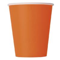 Pumpkin Orange Cups 9oz - Pack of 14